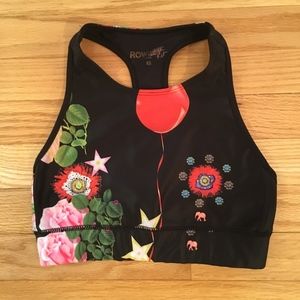 Rowley Fitness Spots Bra EUC